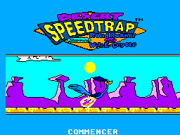 Desert Speedtrap Starring Road Runner and Wile E. Coyote Title Screen Desert Speedtrap Starring Road Runner and Wile E. Coyote Title Screen